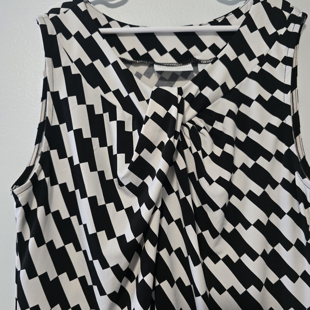 New York & Company Black and White Blouse - Picture 3 of 9